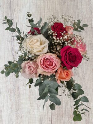 Roses mélangées